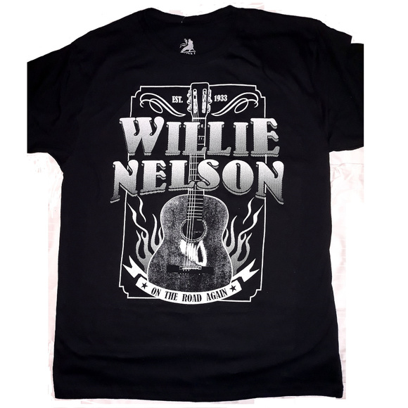 Willie Nelson On The Road Again  T-Shirt M XL NWT - Picture 2 of 3